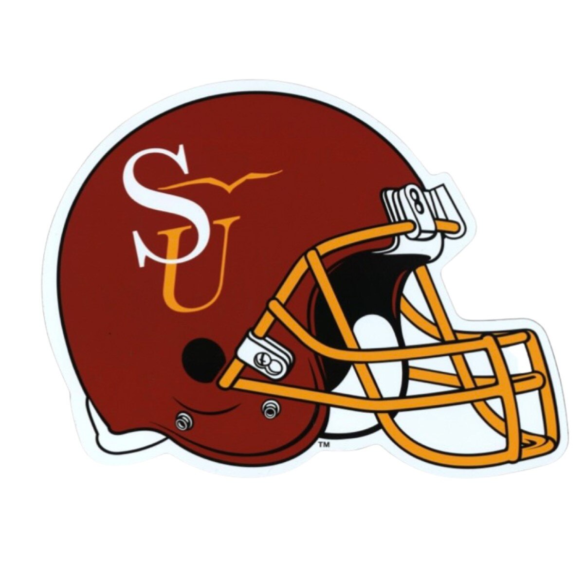 13" Mar SU Football Helmet Magnet