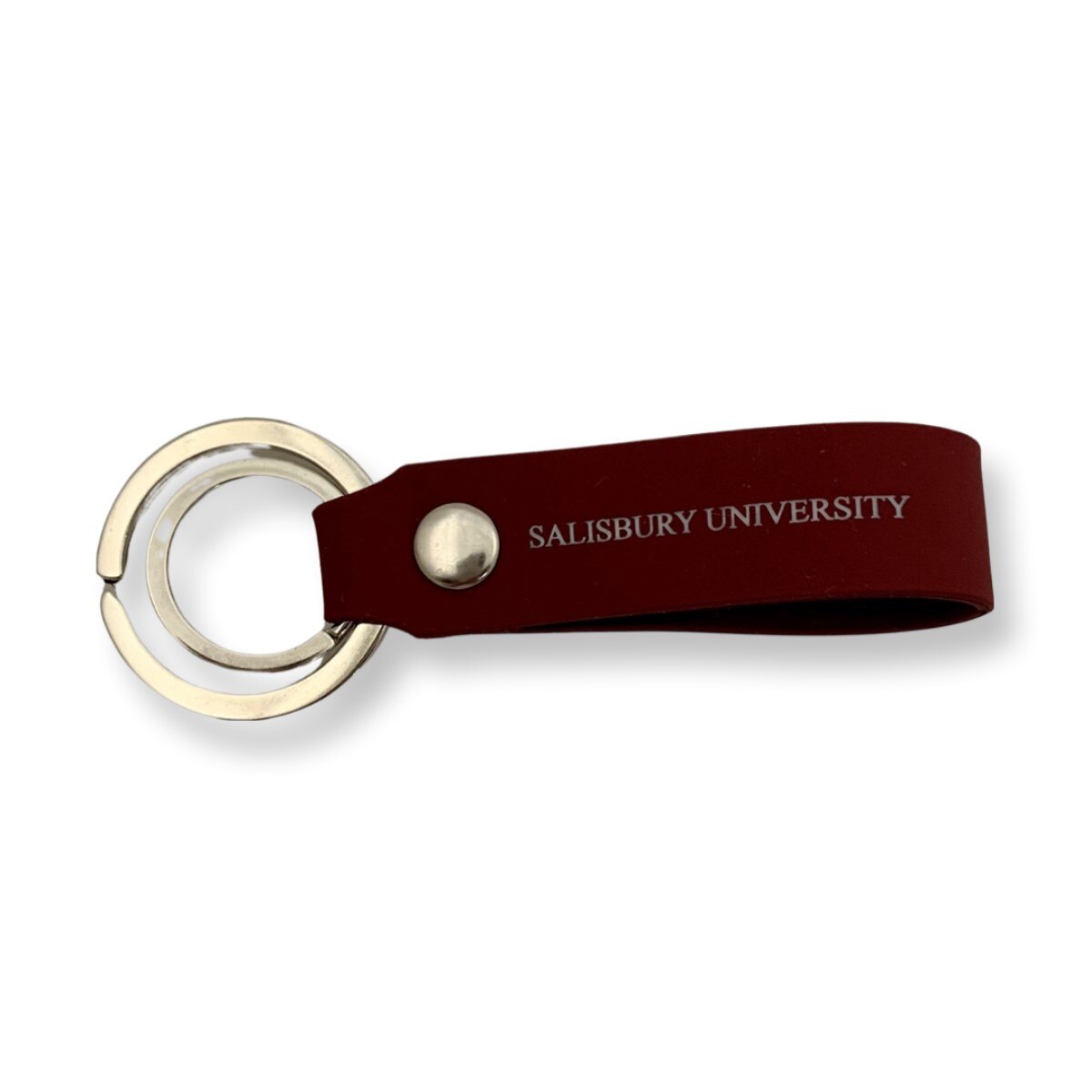 Keychain Maroon Silicone Snap