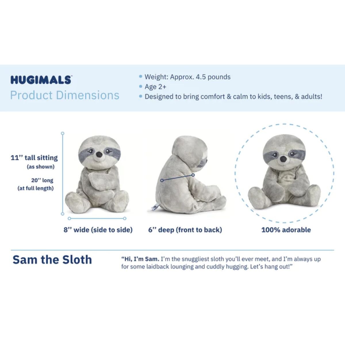 Hugimals Sam the Sloth