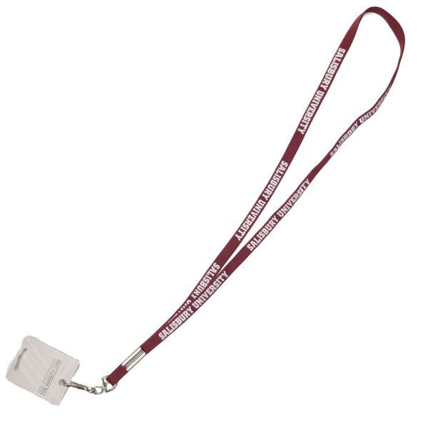Maroon SU Shoelace Lanyard