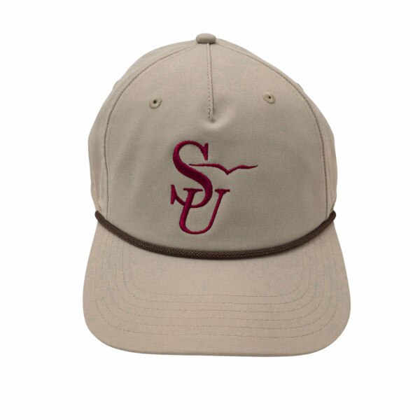 Tan Vertical SU Logo Hat