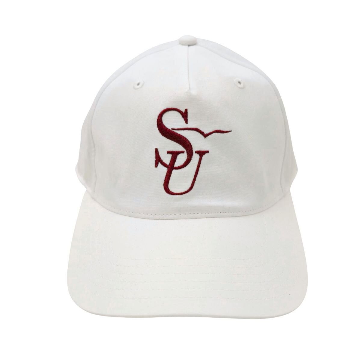 White Vertical SU Logo Hat