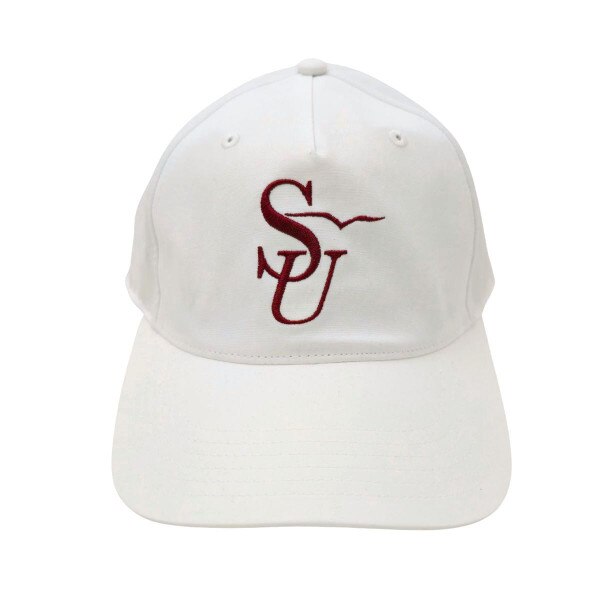White Vertical SU Logo Hat