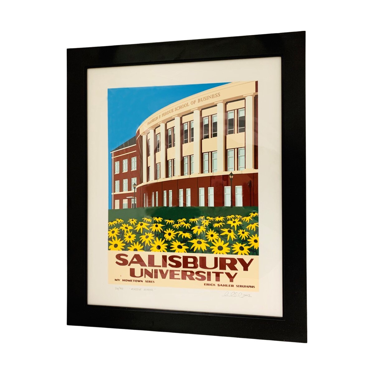 Framed 16x20 Perdue Schl Serigraph