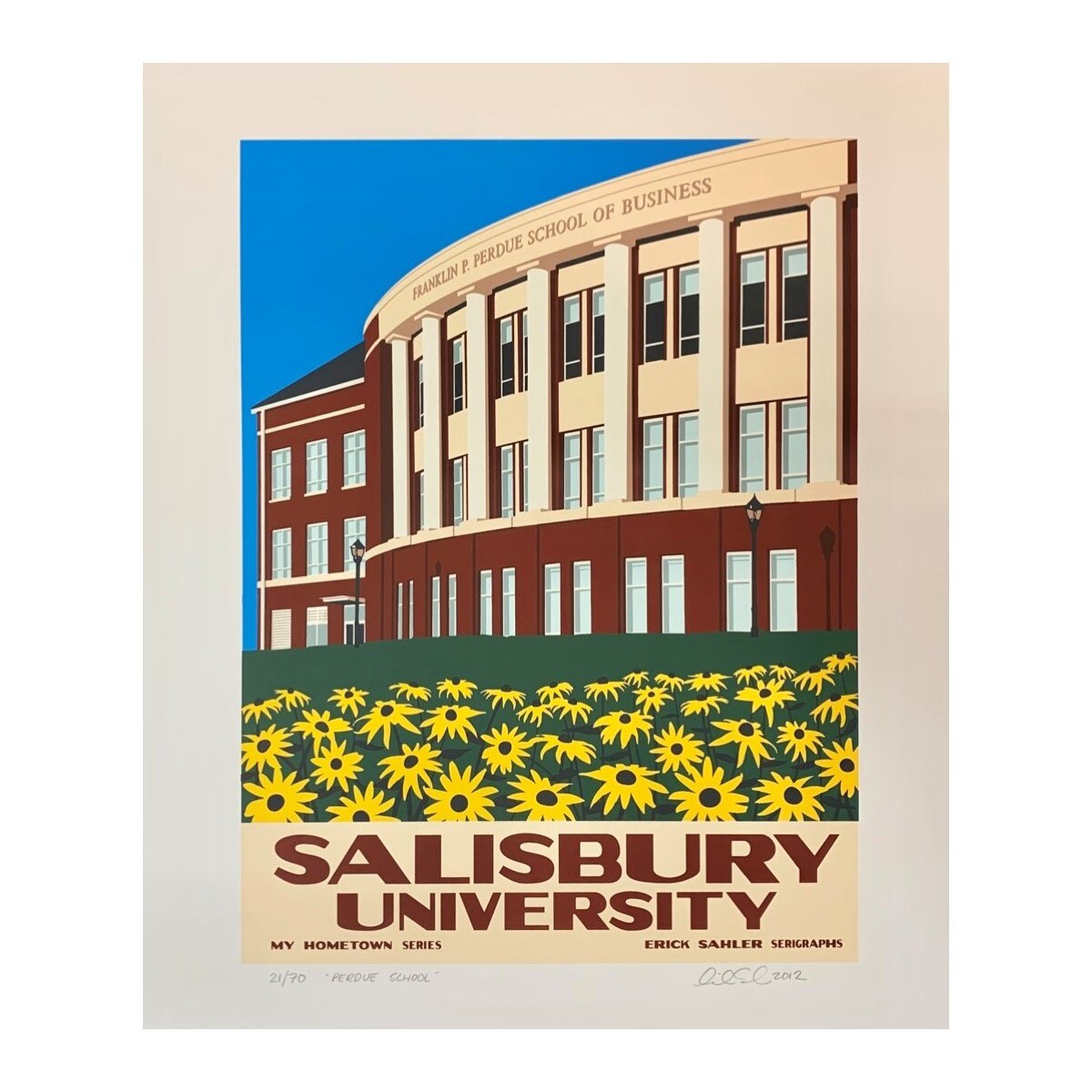 Unframed 16-X-20 Perdue School