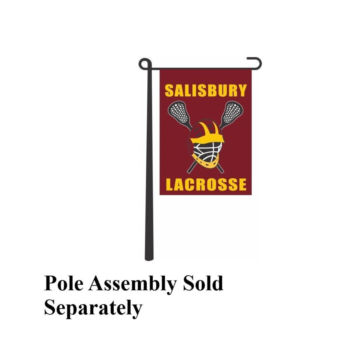Maroon Lacross Helmet Garen Flag