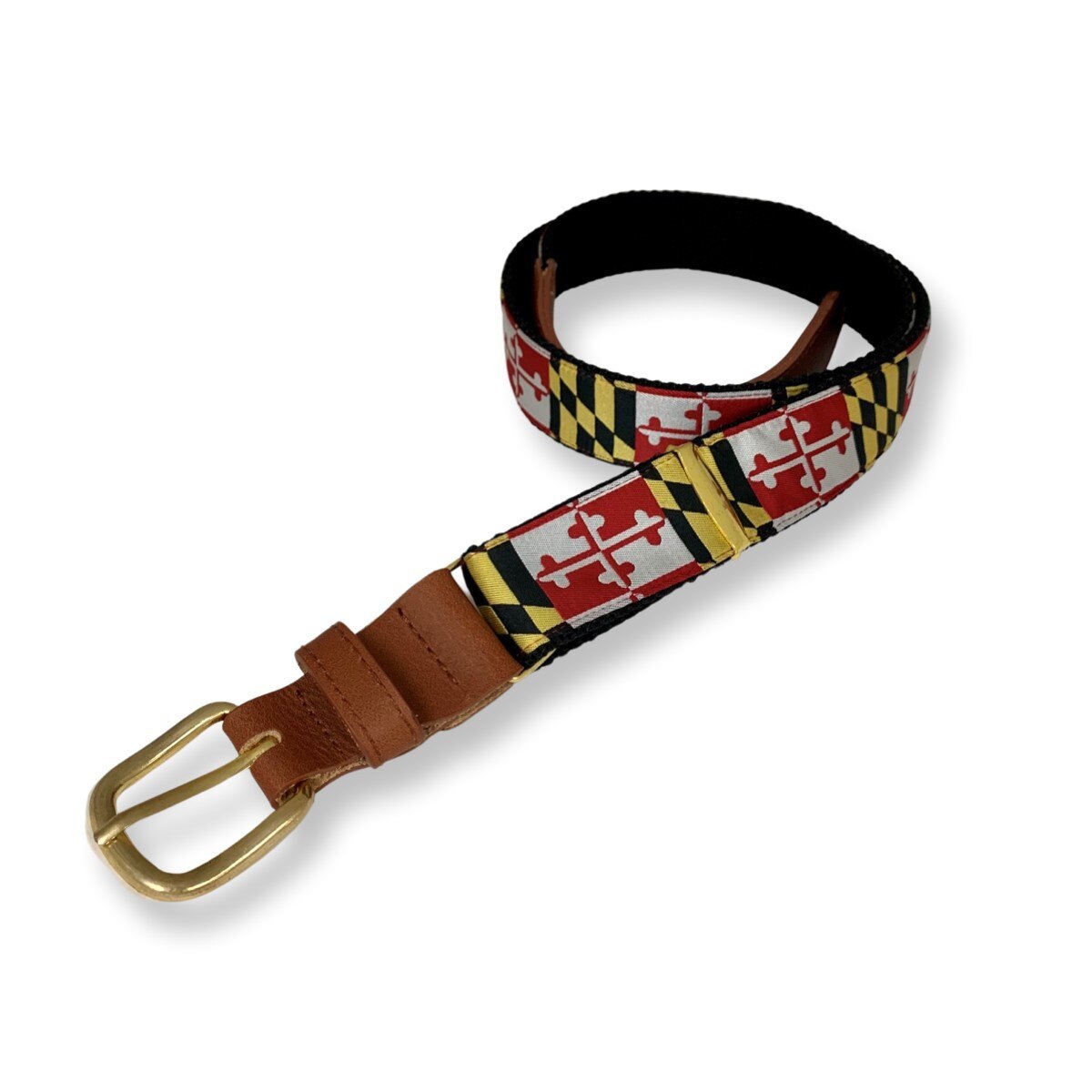 MD Flag Black Adjustable Belt