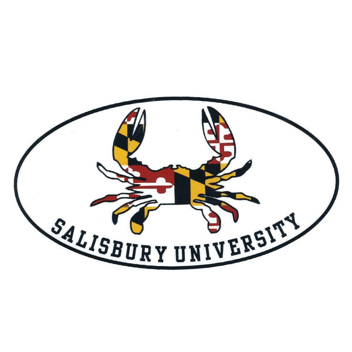 10" MD State Flag Crab/SU Magnet