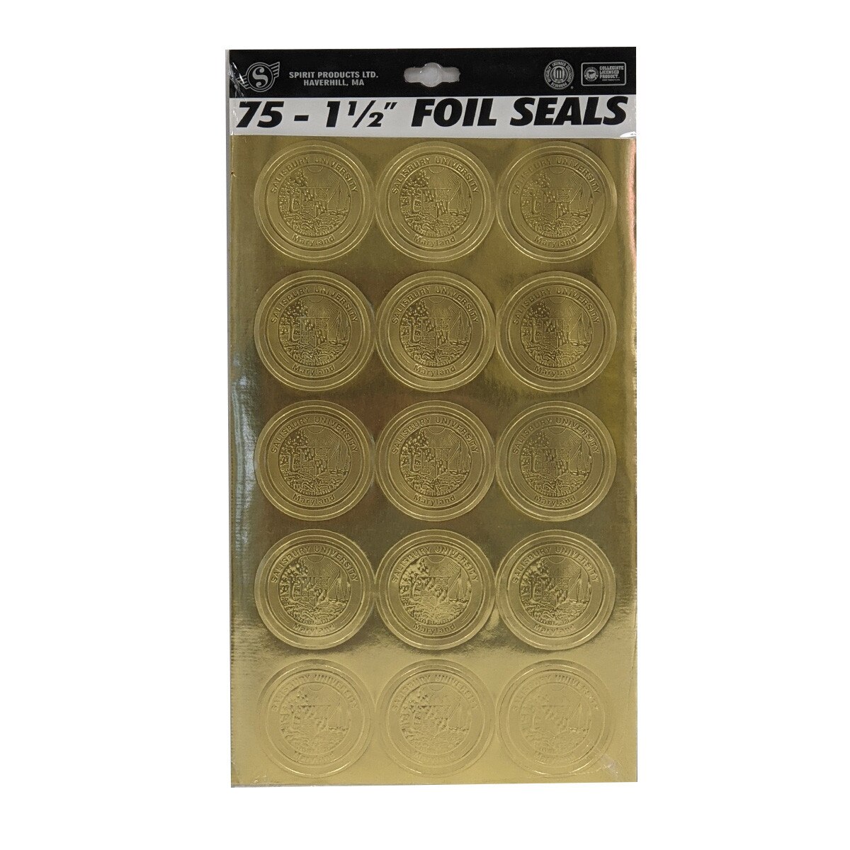 75 Gold Foil Seals w/Univ Seal