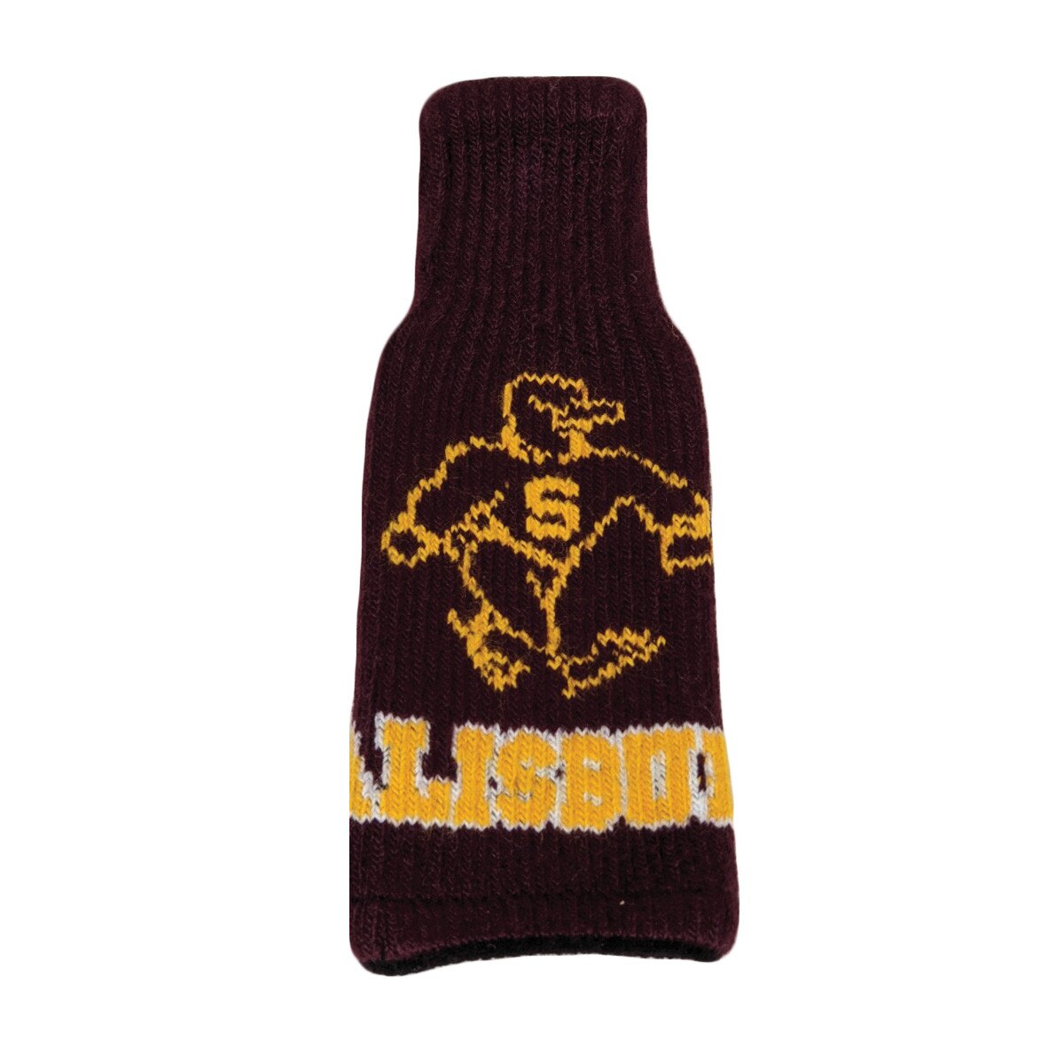 Mar/Gold Knit Bottle Holder w/Sammy