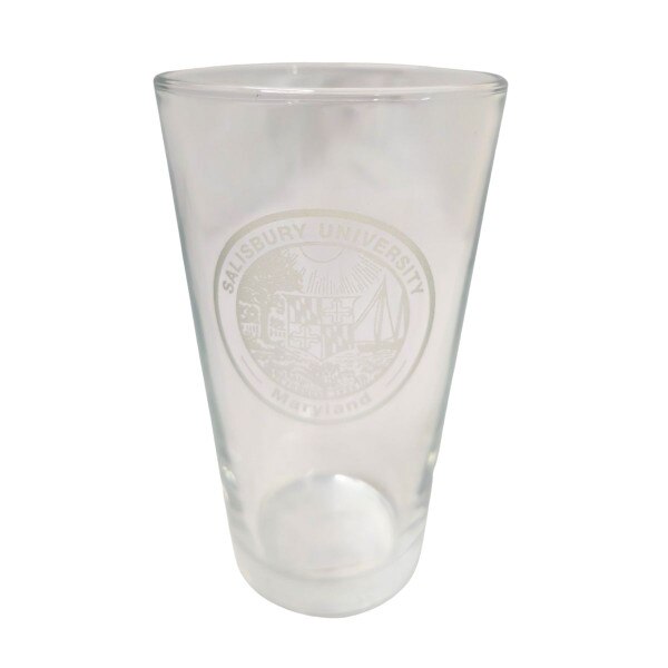 Pint Glass Clear Etched w/SU Seal