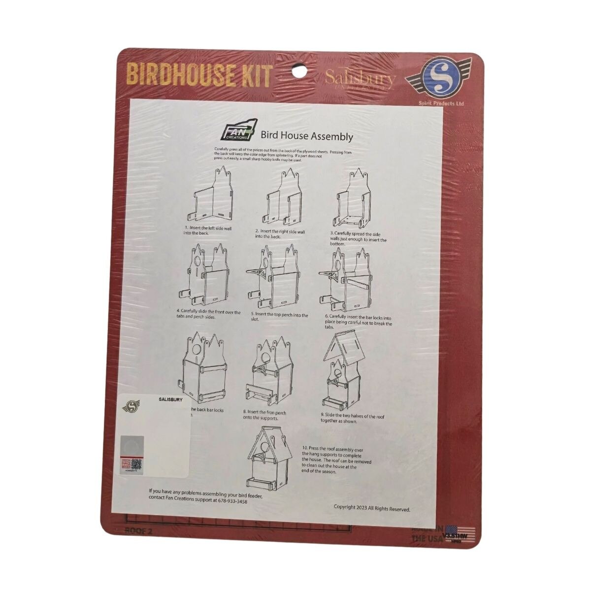 Birdhouse Kit w/SU/SeaGulls