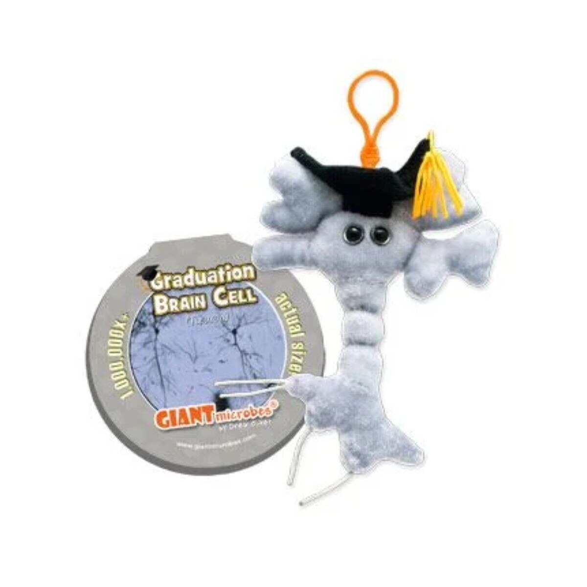 GIANTmicrobe Keychn Grad Brain Cell
