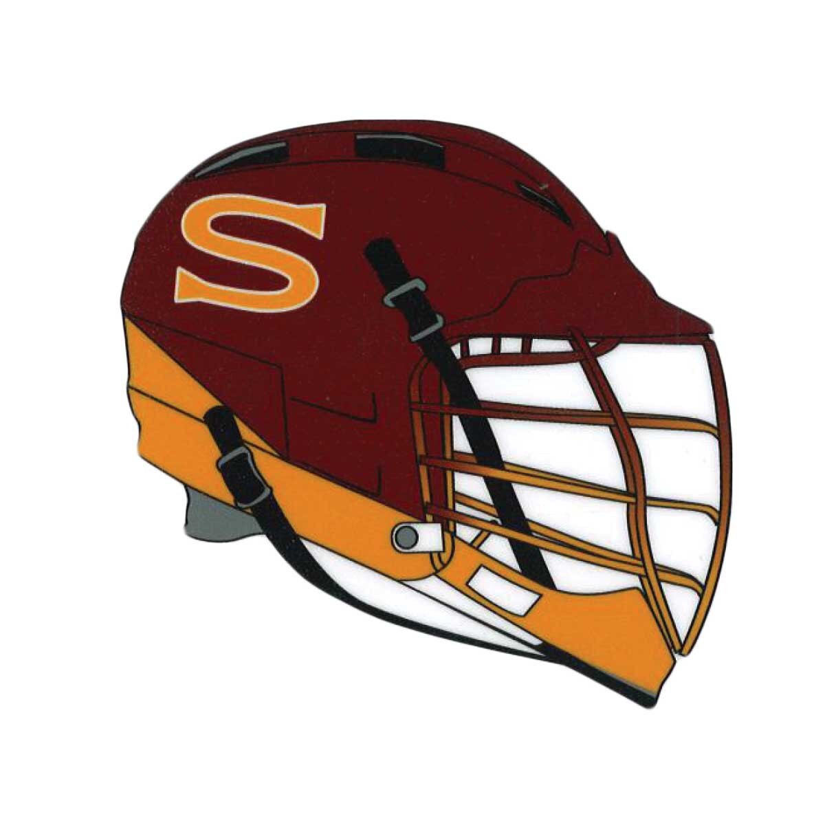 13" Mar SBY Lacrosse Helmet Magnet