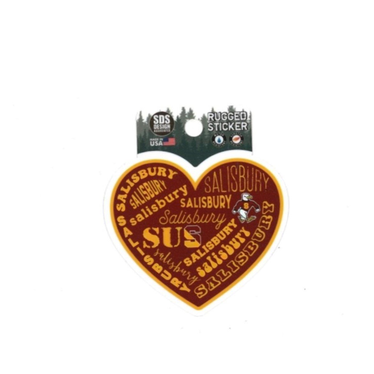 3.5 inch Rugged Sticker SBY Heart