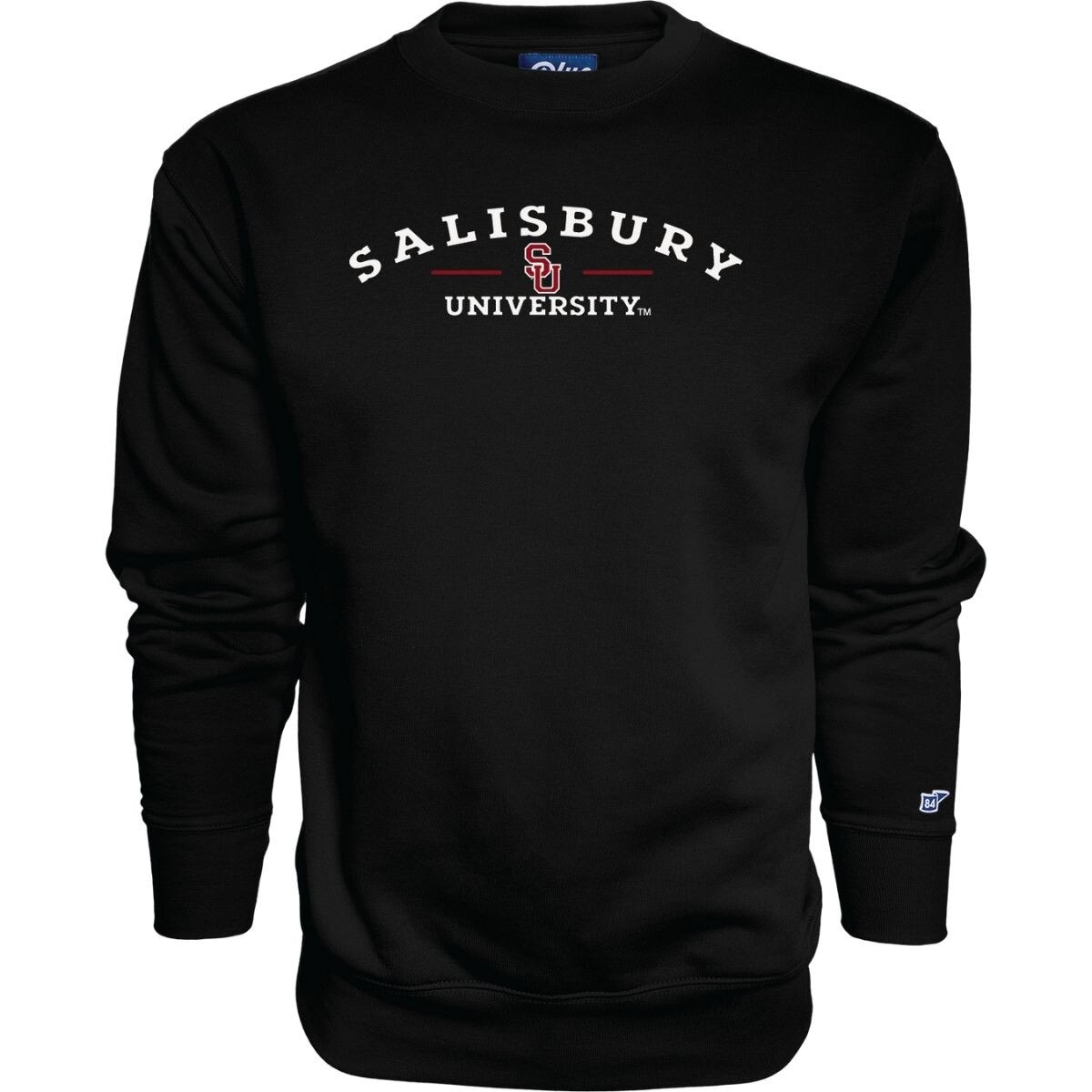 Black Crewneck w/Interlock SU Logo
