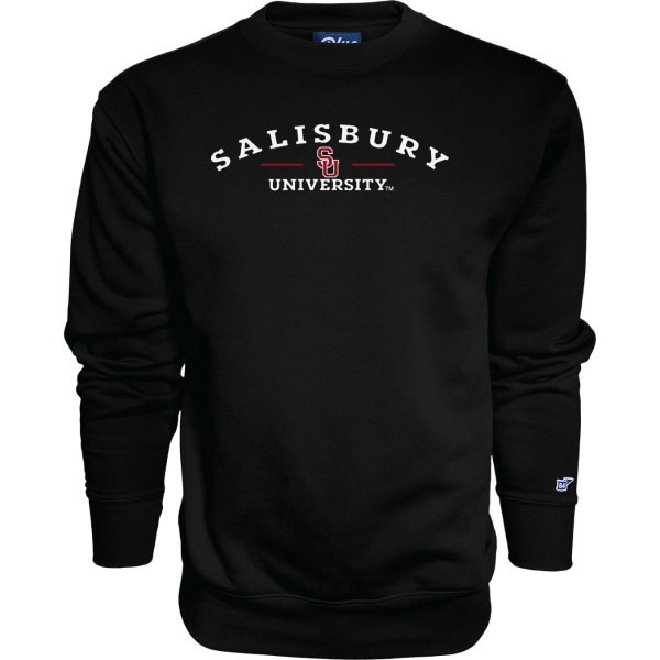 Black Crewneck w/Interlock SU Logo