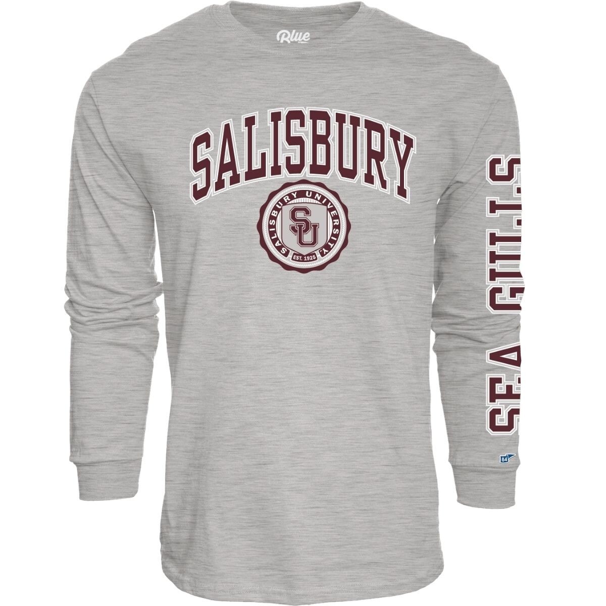 Heather Long Sleeve Faux Seal Tee