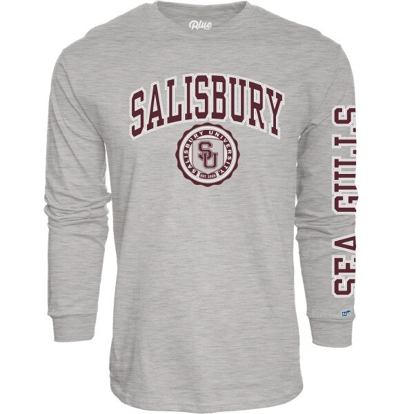 Heather Long Sleeve Faux Seal Tee