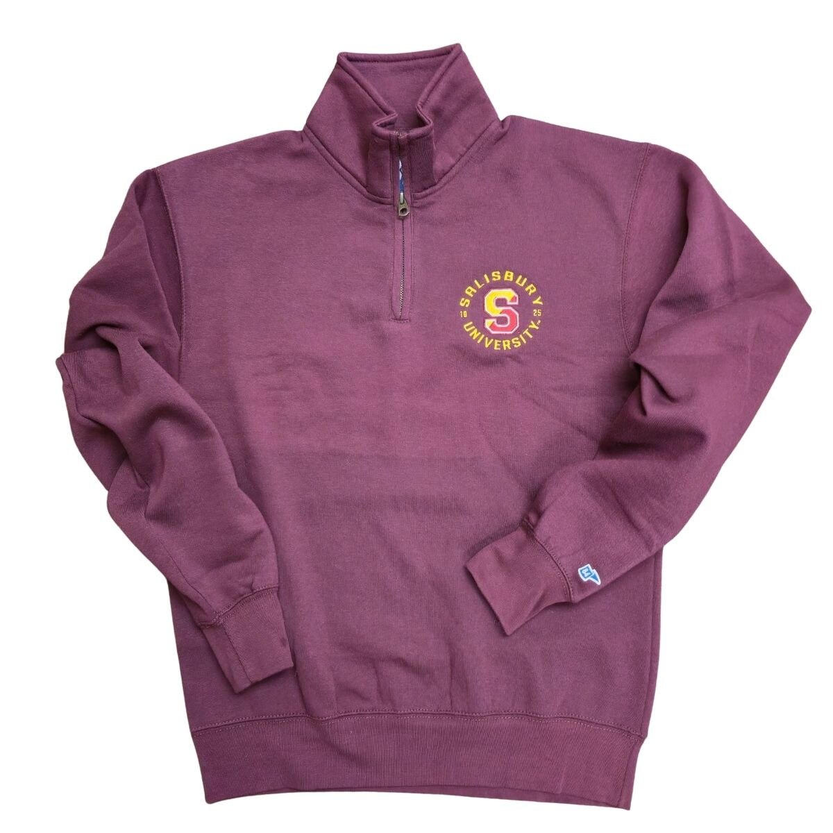 Maroon Quarter Zip w/Split S and SU