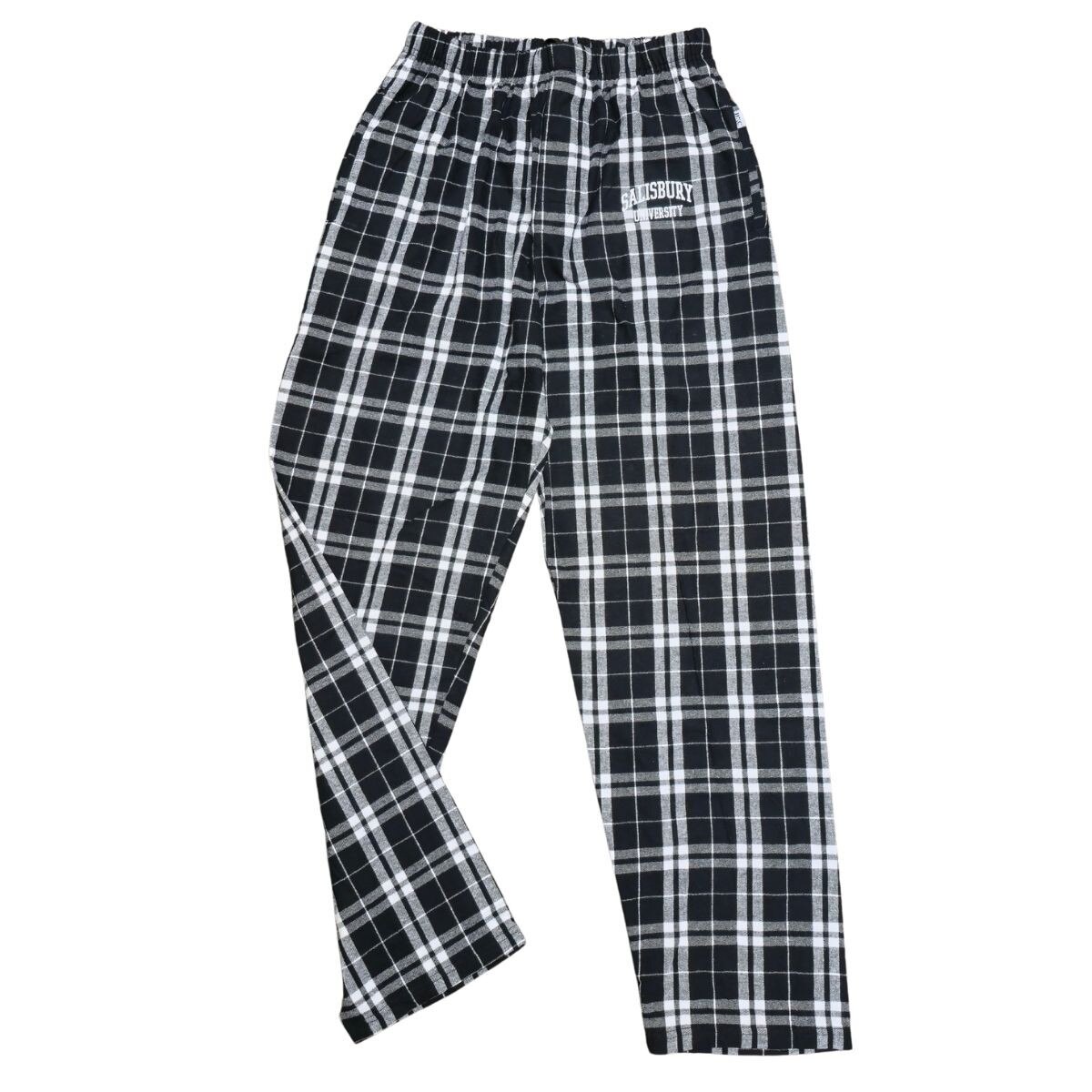 Black/White SU Flannel Pant