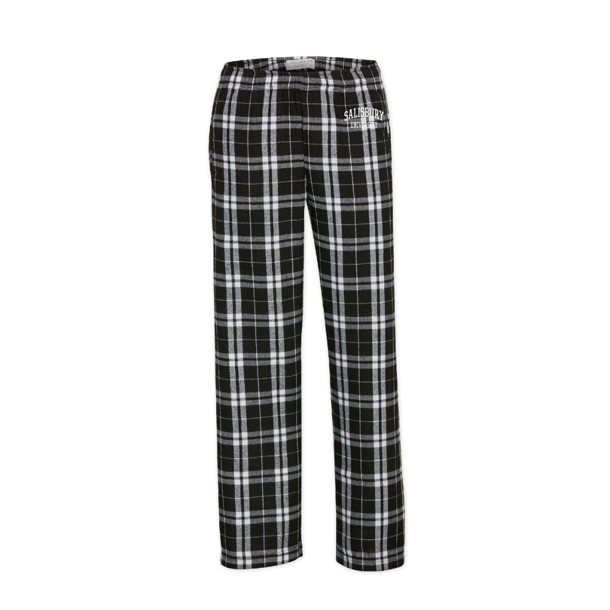 Blk/White Youth Flannel Pant w/SU