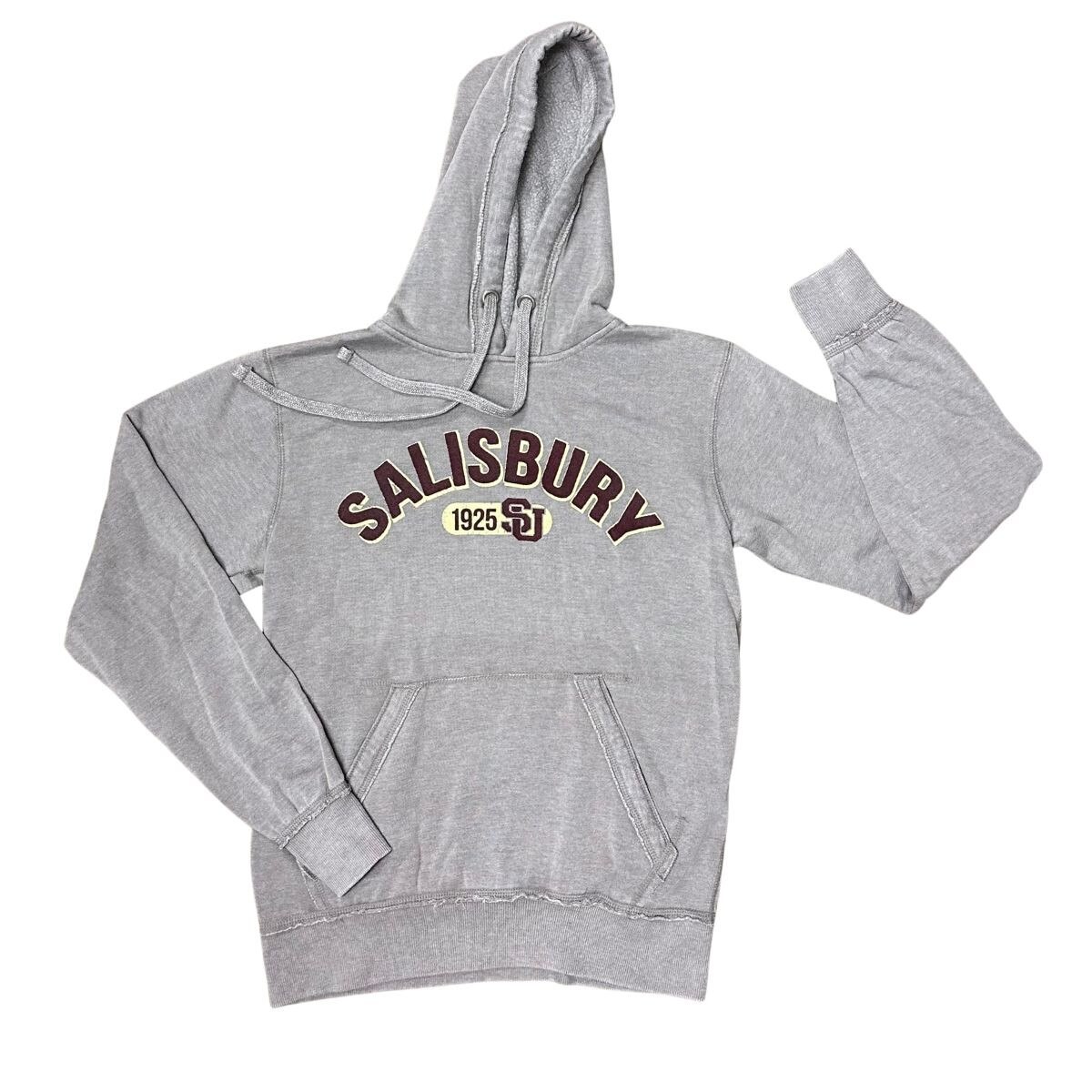 Grey Burnout Hoodie w/Salisbury