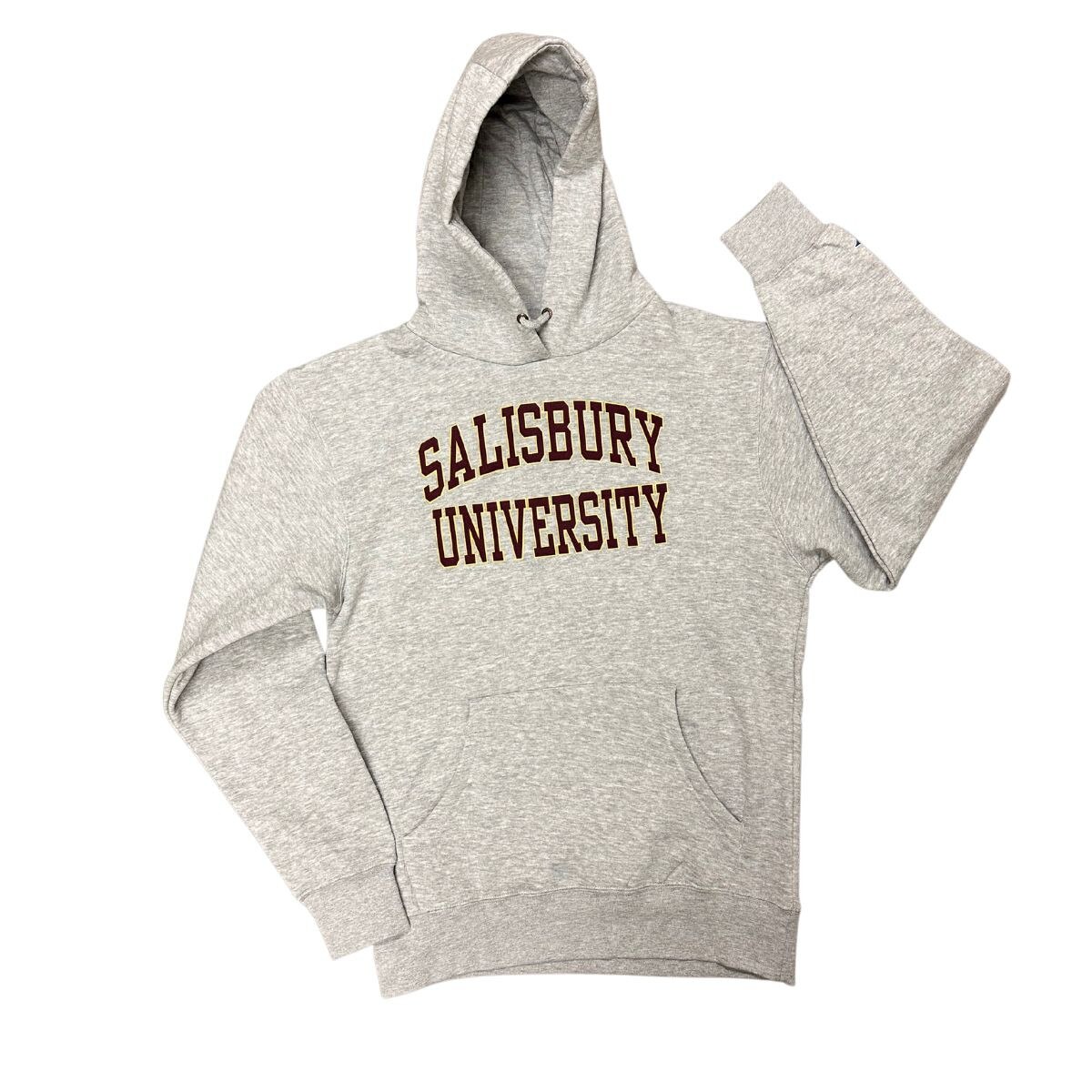 Grey SU Hoodie w/Sammy Front View