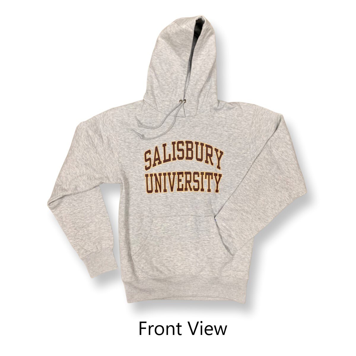 Grey SU Hoodie w/Split S Front View