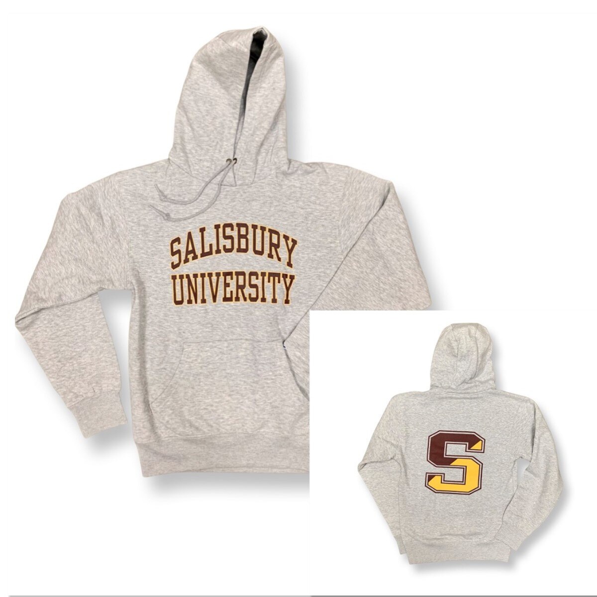 Grey SU Hoodie w/Split S