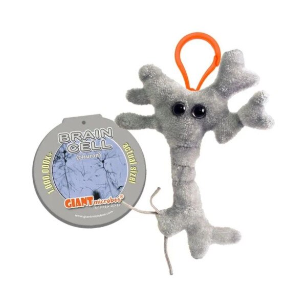 Plush Brain Cell Keychain