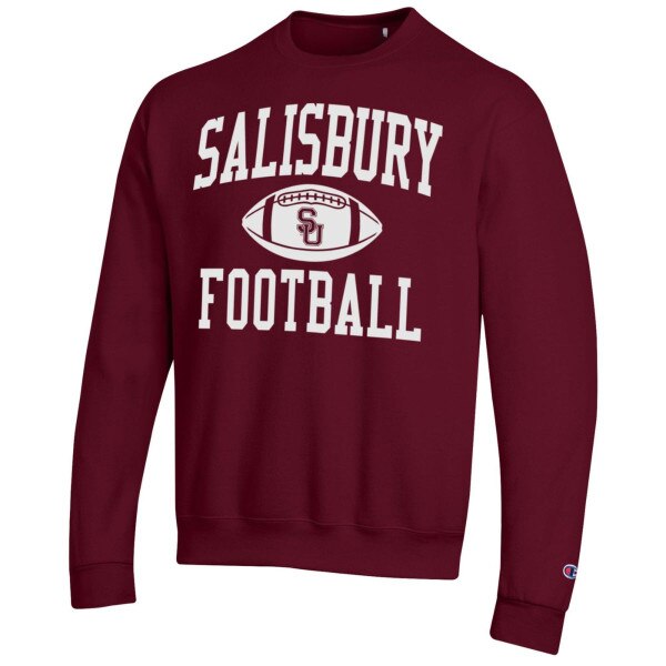 Maroon Football Crewneck Sweatshirt