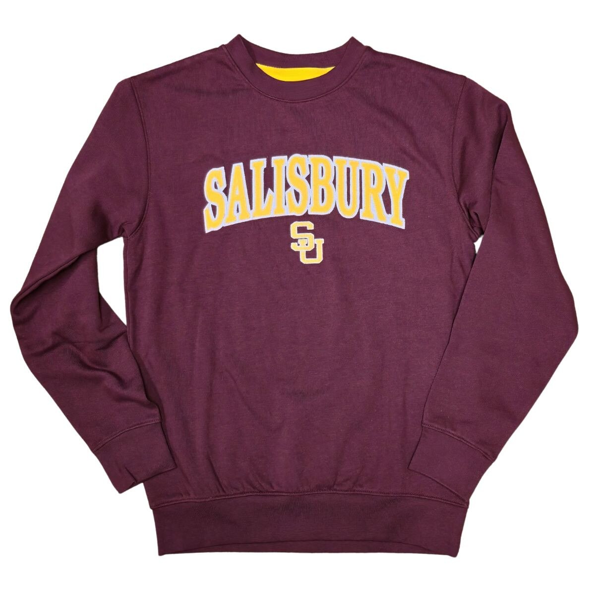 Maroon Crewneck w/Interlock SU Logo