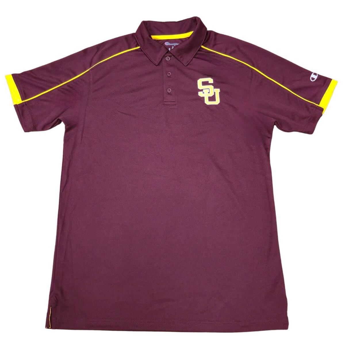 Maroon Diamond Interlock SU Polo