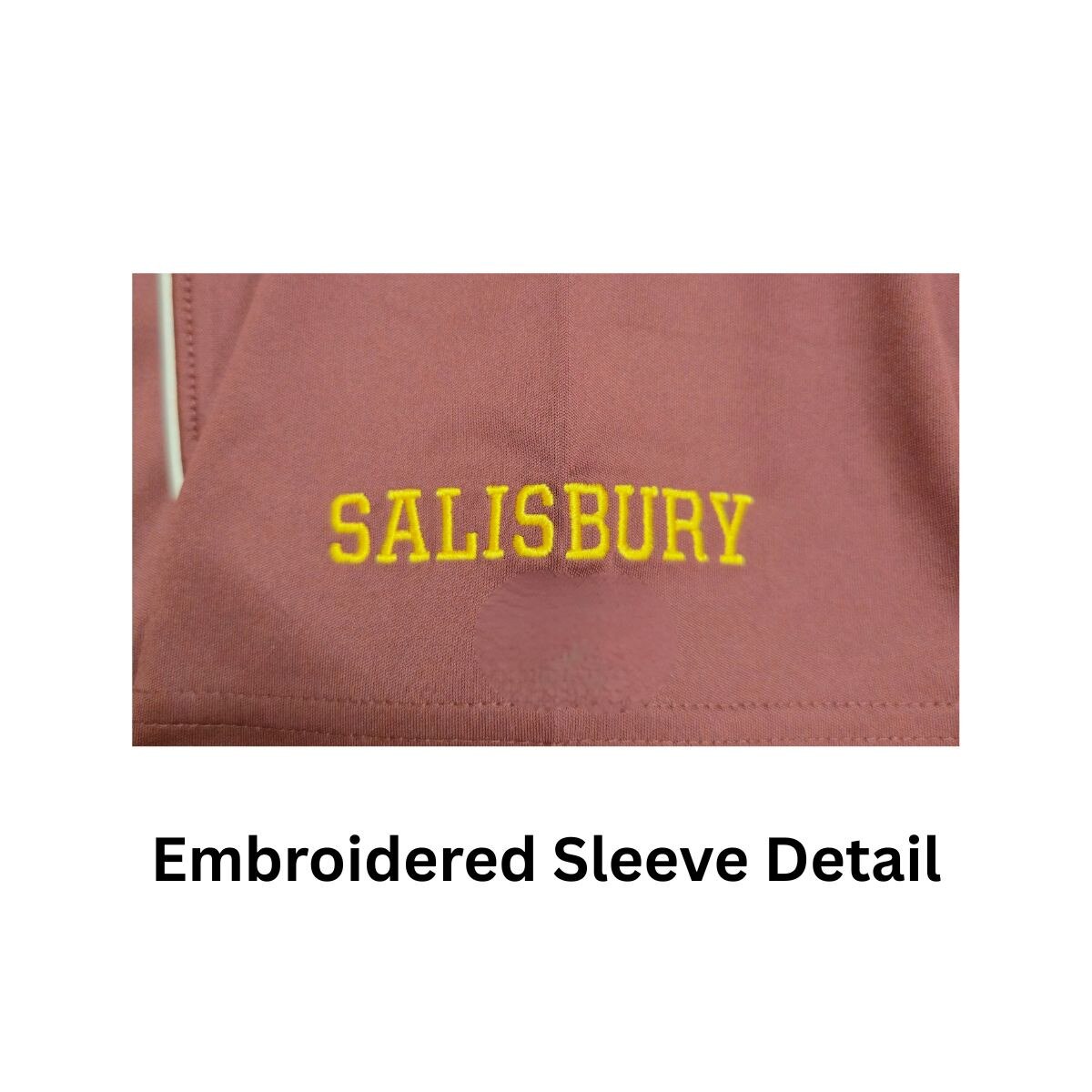 Maroon Polo Sleeve Detail