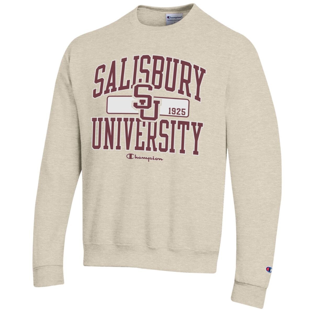Oatmeal Crewneck w/SU Logos