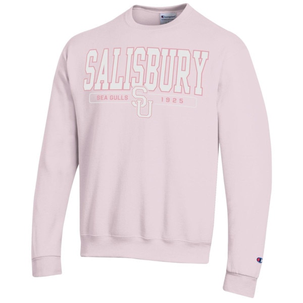 Women's Pink SU Crew w/Sea Gulls