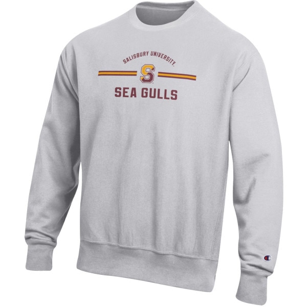 Silver Reverse Weave Sea Gulls Crew