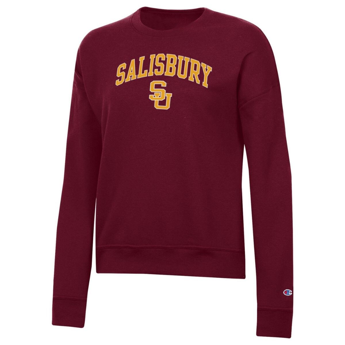 Maroon Wmns SBY Crewneck w/SU Logo