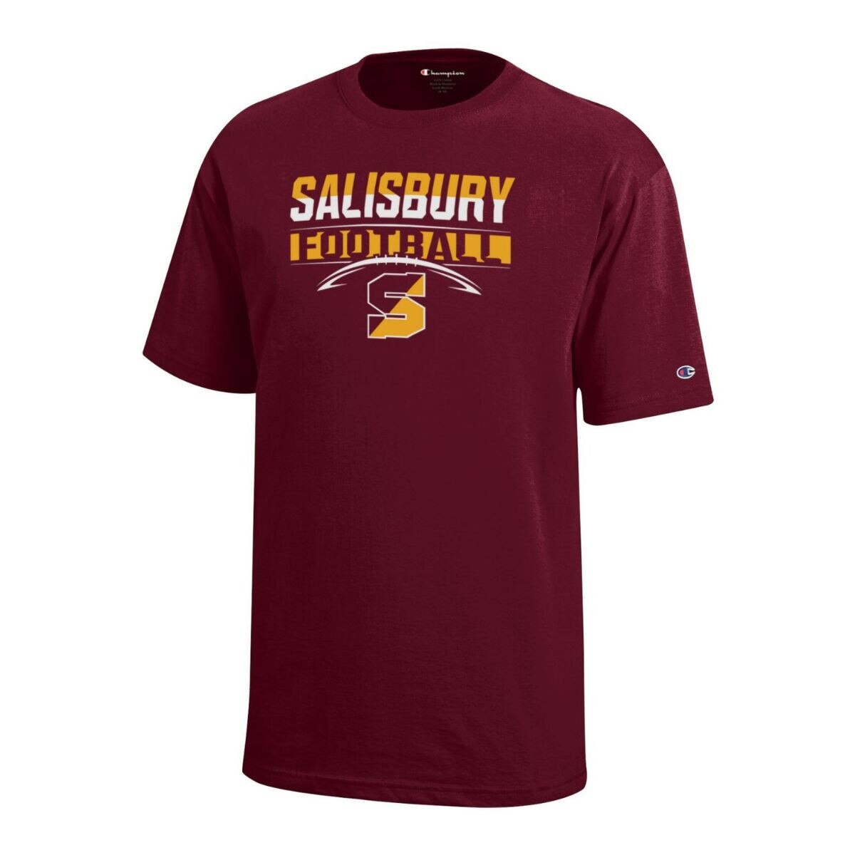 Maroon Youth Tee w/SBY Football