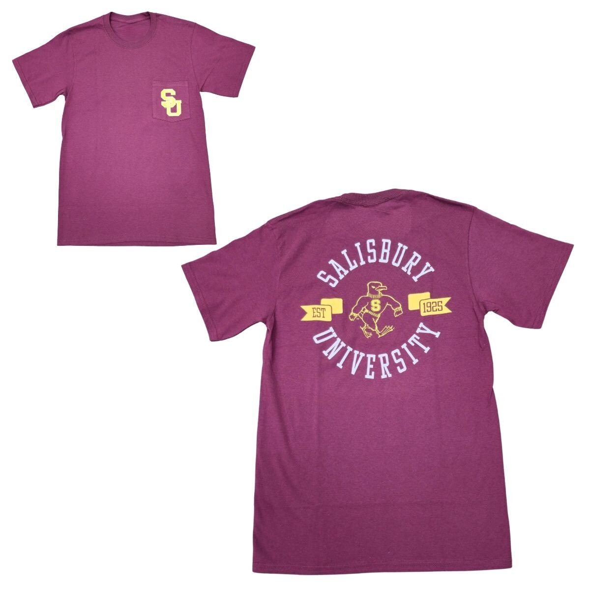 Maroon SU Pocket Tee w/Sammy