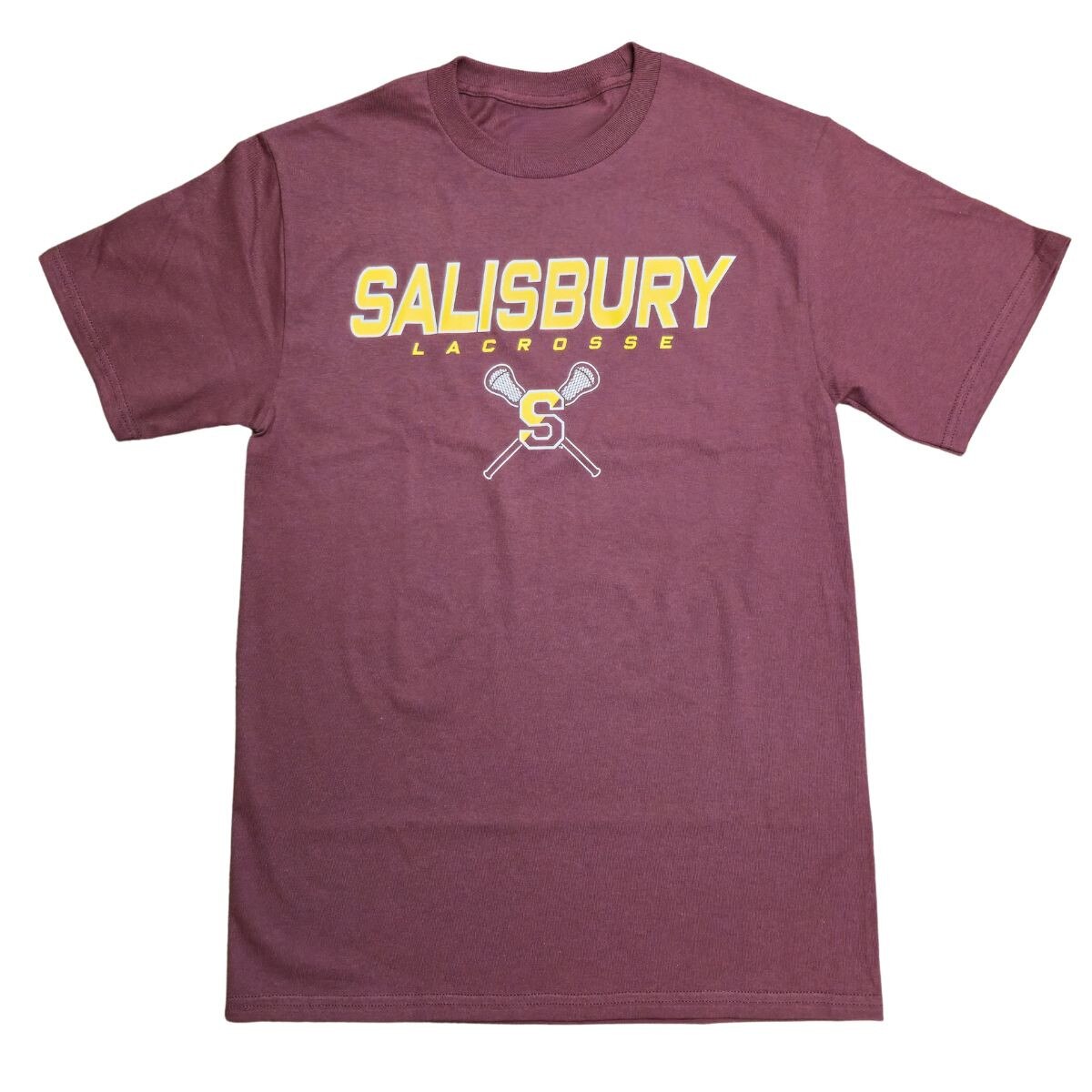 Maroon SBY Lacrosse Tee w/Sticks