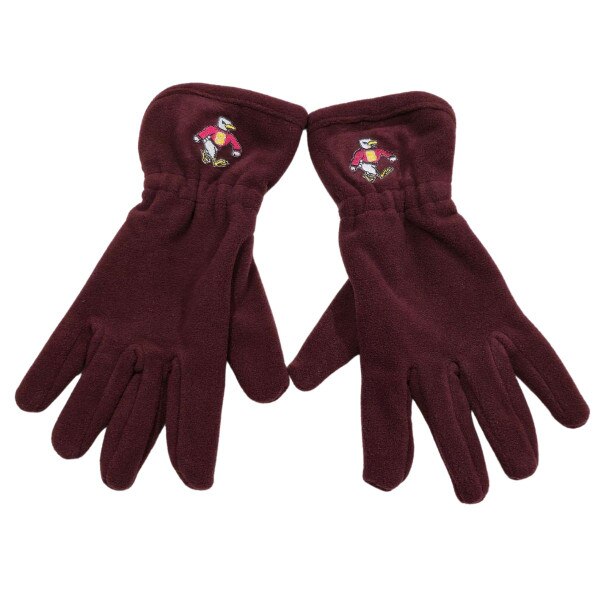 Maroon Fleece Sammy Gloves