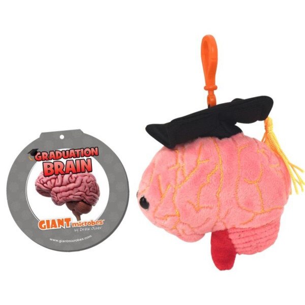 GIANTmicrobes Keychain Grad Brain