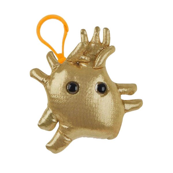 Plush Heart Of Gold Keychain