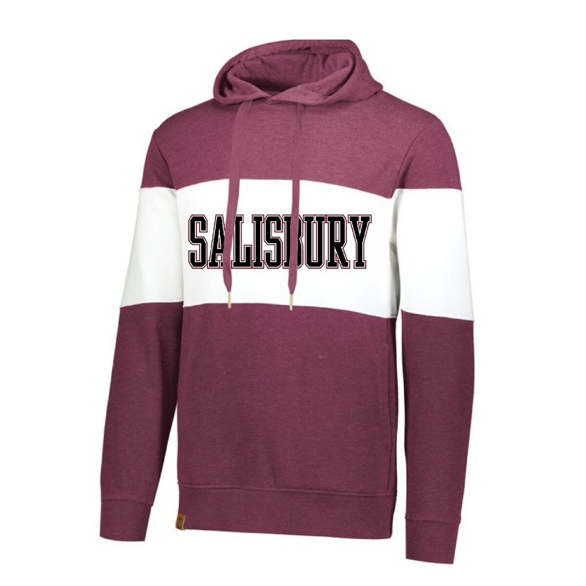 Maroon/Wht Ivy League Hoodie w/Sby