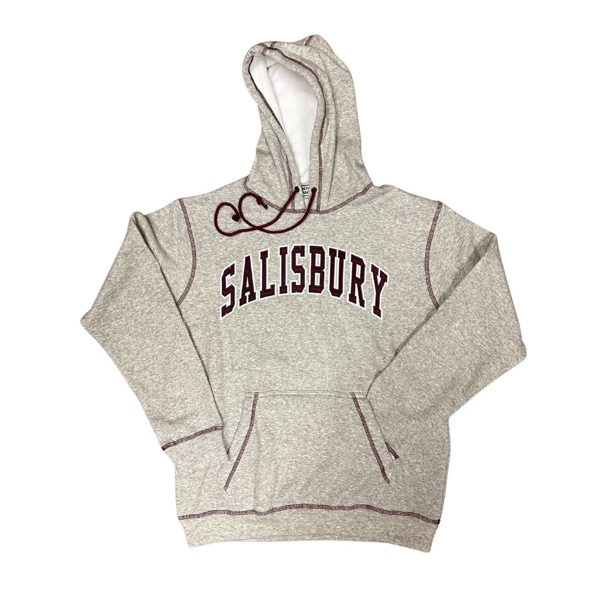 Grey Stitched Hoodie w/Salisbury
