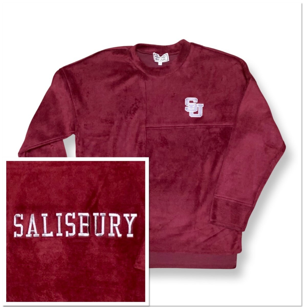 Maroon Fleece SU Crewneck