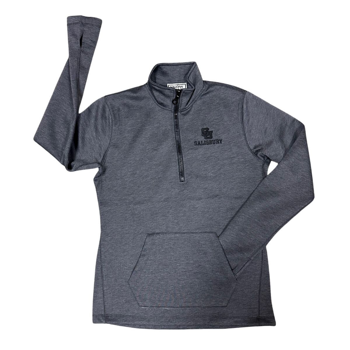 Women's Black SU Logos Quarter Zip