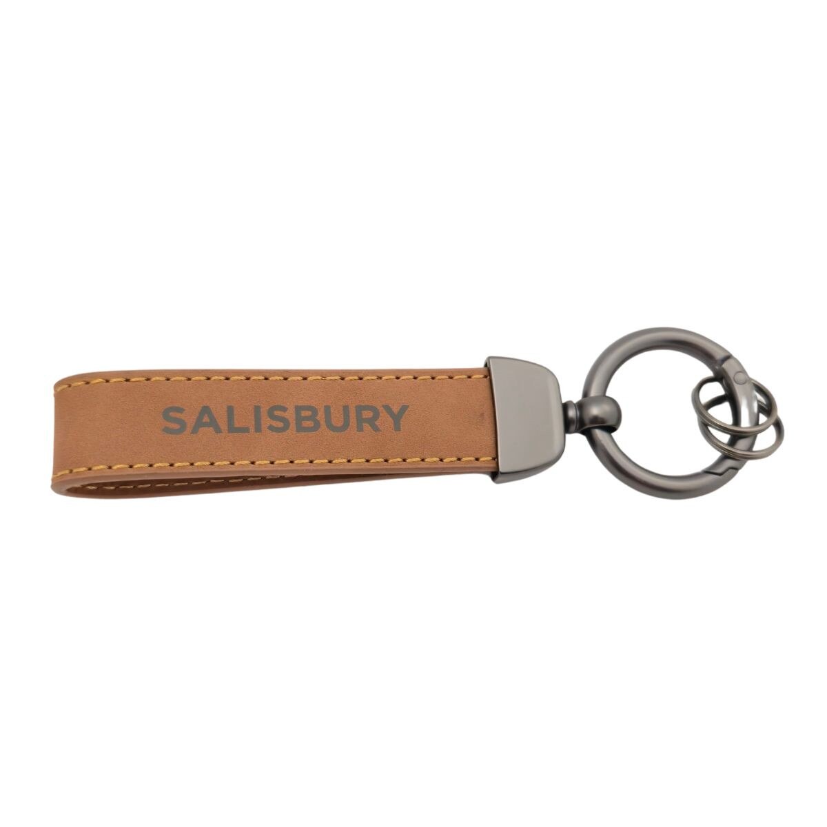 Keytag Leather Spring Clip w/SBY